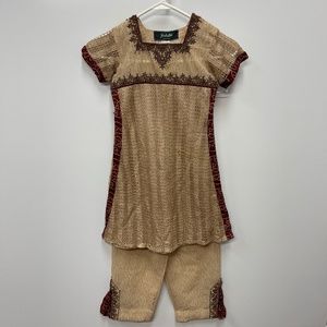 Authentic Siddhis Child Tunic Pant Set from India Size 24